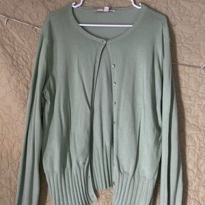 Merona XXL pastel green cardigan.